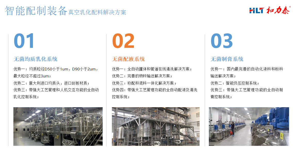 和力泰智能配制裝備-真空乳化配料解決方案
